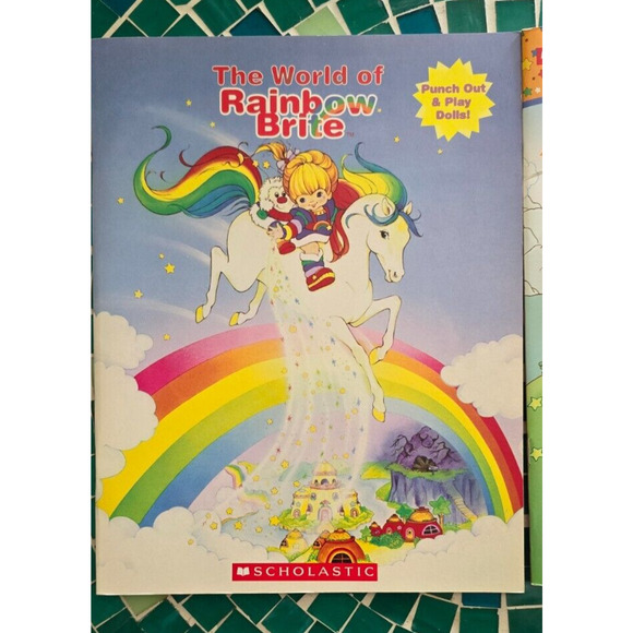 RAINBOW BRITE Scholastic books stickers paper dolls coloring NWOT - Picture 3 of 14
